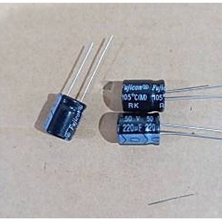 220UF 50V Fujicon ( 1 ชุด มี 10 ตัว)