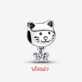 Pandora silver charm แมว