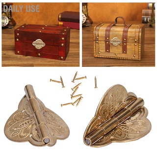 Daily Use 2Set Antique Hinge Small Brass for Drawer Door Cabinet Wardrobes Foldable Table Home