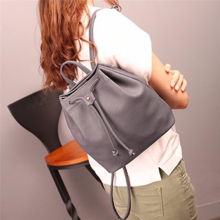 Fin 1 กระเป๋าสะพาย กระเป๋าเป้ผู้หญิง เป้สะพายหลัง Woman Backpack Bag 1647 สีเทา