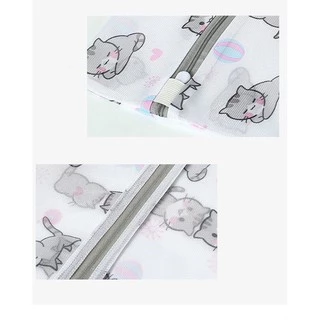 ❣️E2U0901❣️ถุงซักผ้า ถนอมผ้า ตาข่าย ลายแมว