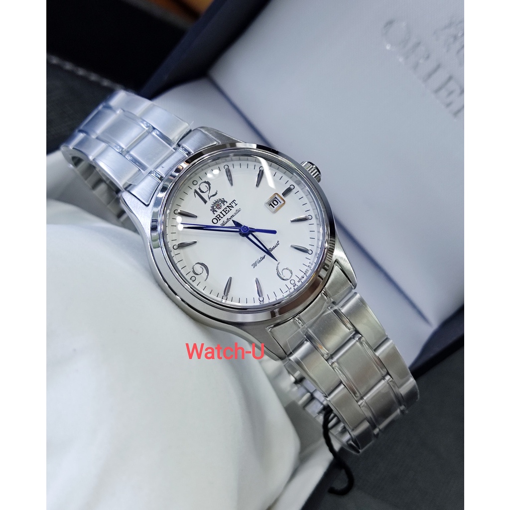 นาฬิกาข้อมือผู้หญิง Orient Automatic หน้าปัดขาว รุ่น NR1Q005W