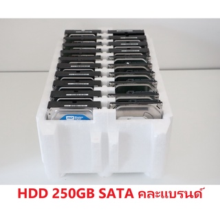 HDD PC ฮาร์ดดิสก์ harddisk มือสอง 3.5" SATA 250GB คละแบรนด์