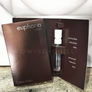 Woody Aromatic ลึกลับน่าค้นหา 🥰 น้ำหอม Calvin Klein Euphoria Men edt. ขนาดทดลอง 1.2 ml.ของแท้ 100%