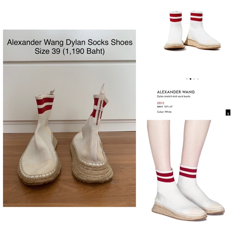 รองเท้า Alexander Wang Dylan Socks Shoes แท้