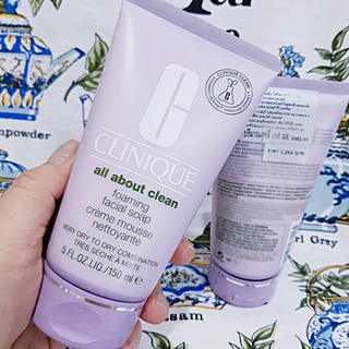 Clinique All About Clean Foaming Facial Soap Very Dry 150ml. แท้ค่ะ