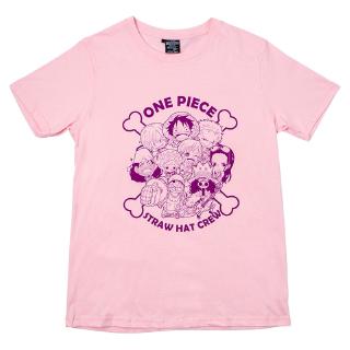 เสื้อยืดผ้าฝ้ายพรีเมี่ยมPink One Piece T-shirt No.279 (เสื้อยืดวันพีซ สีชมพู No.279)