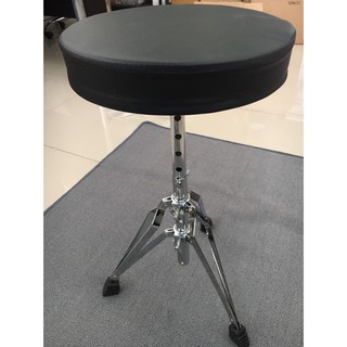 เก้าอี้กลอง Drum Stool ทรงกลม ขาโครเมี่ยม (สีดำ)