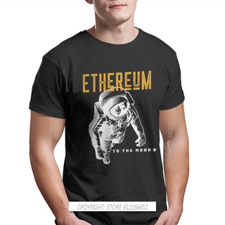 ขายดี!เสื้อยืด พิมพ์ลายกราฟิก Ethereum Moon Man Bitcoin Cryptocurrency Miners Meme Streetwear สําหรับผู้ชายS-5XL