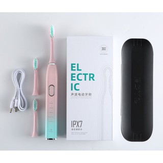 Electric Sonic Toothbrush แปรงสีฟันไฟฟ้า 5 โหมด แปรงไฟฟ้า ไร้สาย ฟันขาว ขจัดคราบพลัค กันน้ำIPX7