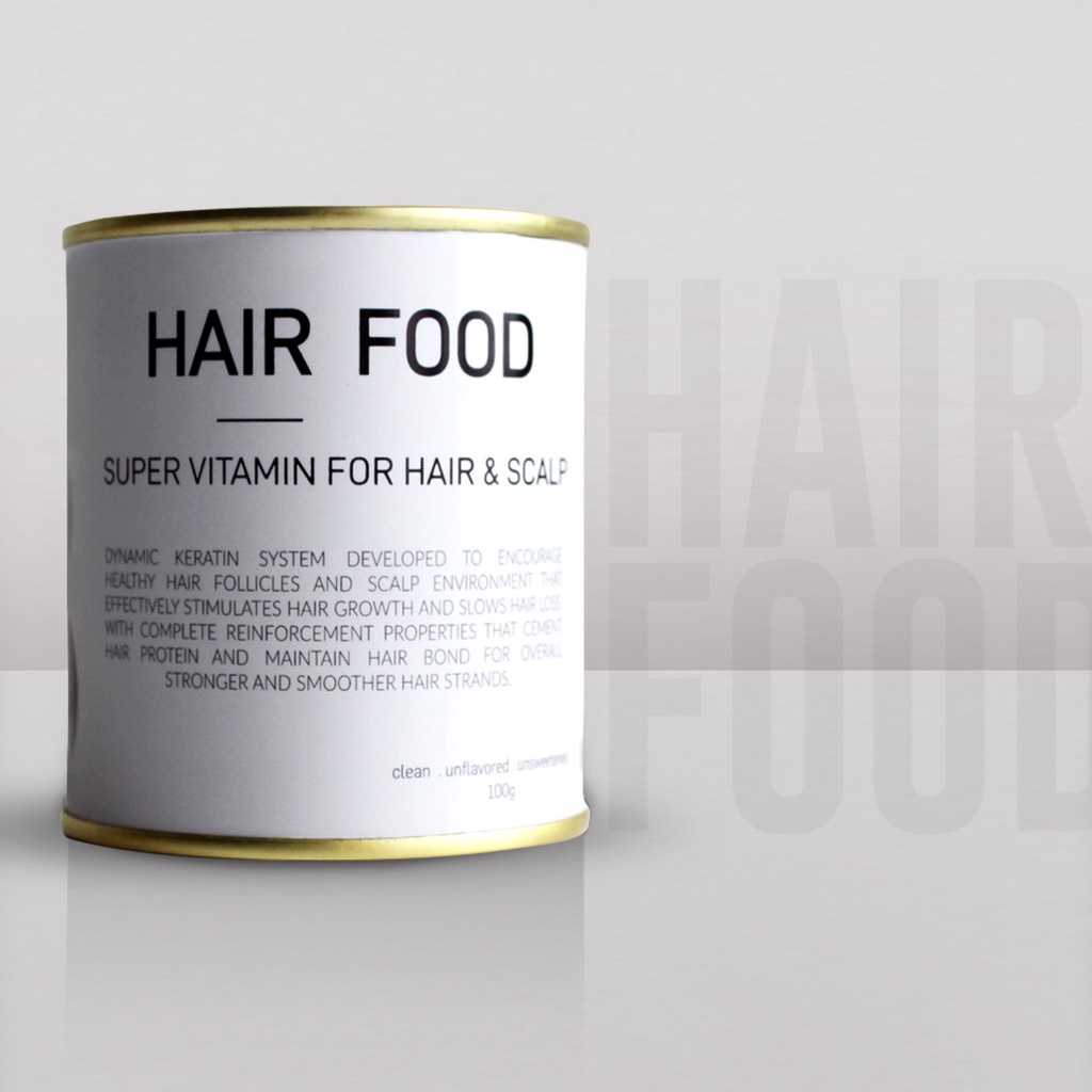 PROJECT B Hair Food อาหารเสริมการเจริญเติบโตของเส้นผมแบบหนาสําหรับผู้ชายและผู้หญิง [30 / 60 วัน] คอล