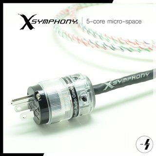 สายไฟ | XSYMPHONY (French) - 5core micro-space | Power Cord 2.0 m. - Crystalline Sterling Silver (โปรดเช็คสต๊อก)