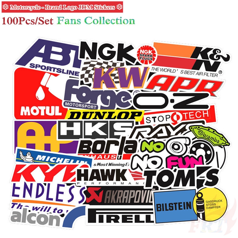 100Pcs/Set ❉ Motorcycle - B.L. Logo JDM Series A สติ๊กเกอร์ ❉ Racing Moto ：Fans Collection DIY Mixed Doodle สติ๊กเกอร์