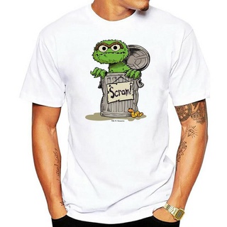 [COD]เสื้อยืดแขนสั้น ผ้าฝ้าย พิมพ์ลาย Oscar the Grouch Scram สําหรับผู้ชาย และผู้หญิง 2022S-5XL