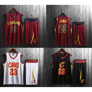 เสื้อกีฬาบาสเก็ตบอล Cleveland Cavaliers LeBron James สําหรับผู้ชาย