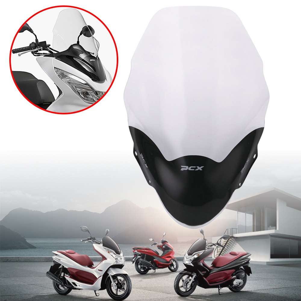 Motobike Windscreen Windshield Wind Deflector Screen Shield For Honda PCX125 PCX150 PCX 125 150 2013 2014 2015 2016 2017
