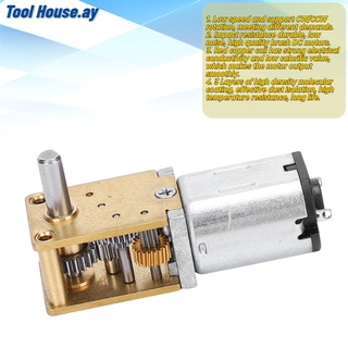 [คลังสินค้าใส] เครื่องมือมอเตอร์เกียร์โลหะขนาดมินิ N20 Dc12V Speed Cw/Ccw