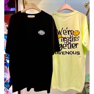 เสื้อยืด oversize ผ้า cotton ลาย we’re