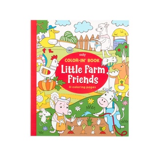 สมุดระบายสี ที่น่ารักที่สุดในโลก 🎈แบรนด์ OOLY 🇺🇸 ลาย little farm friends กระดาษหนา นำเข้าจากอเมริกา🇱🇷 พร้อมส่ง