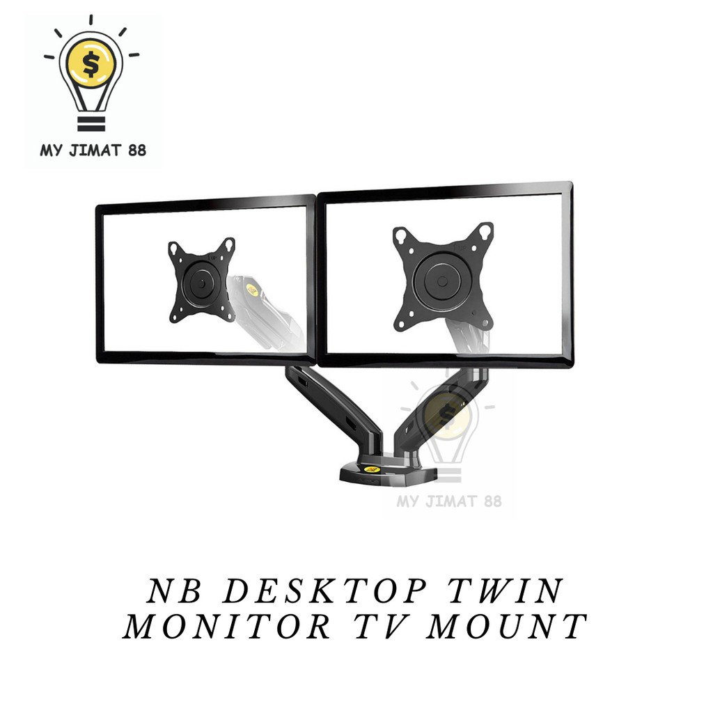 NB DESKTOP TWIN MONITOR TV MOUNT NB-F160