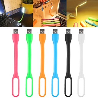 [ไฟอ่านหนังสือ Led Usb งอได้ ยืดหยุ่น ขนาดเล็ก แบบพกพา สุ่มสี 1 ชิ้น] [สําหรับพาวเวอร์แบงค์ แล็ปท็อป]