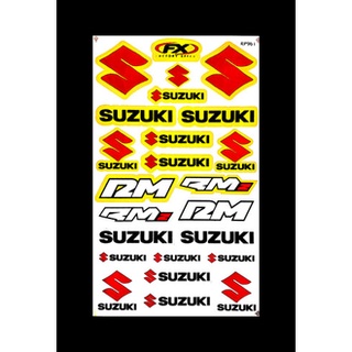 สติกเกอร์แต่งรถมอเตอร์ไซค์ MOTOCOSS SUZUKI RMZ 450 สีเหลือง แต่งซิ่ง รถยนต์ ลายสุดฮิต สติกเกอร์แต่งรถ Racing-SE12