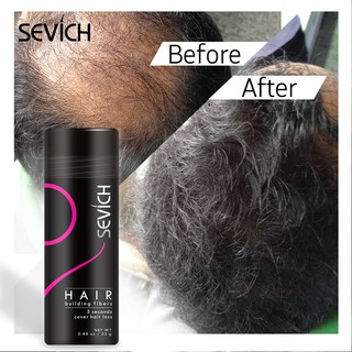 ผงไฟเบอร์ Sevich hair fiber 25 g ผงไฟเบอร์ เพิ่มเส้นผม สำหรับ หัวล้าน ผมบาง เสริมความมั่นใจ ชำระปลายทางได้