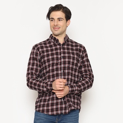 KEMEJA 17Seven เสื้อเชิ้ตผ้าสักหลาดดั้งเดิม 0215-HYDRA