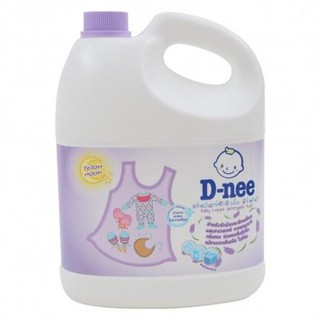 D-Nee Baby Fabric Wash Purple Scent Yellow Color 3000 ml