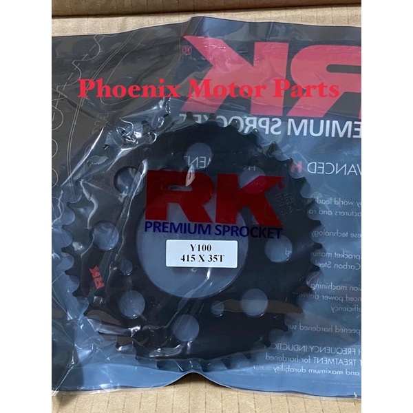 Yamaha 415 RXZ / LC135 / 125Z / Y110 / SRL110 RK เฟืองโซ่ Tamashii สีดํา
