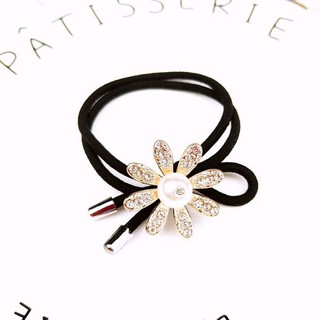 [[พร้อมส่ง]] ยางมัดผม ดอกไม้คริสตัล วิบวับวิบวับ