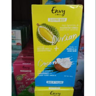 Verena durian Envy sleeping mask. 1 กล่อง ( 6 ซอง)