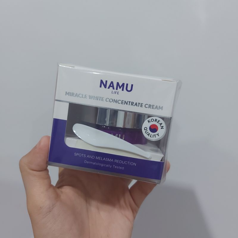 (ส่งฟรี) NAMU Life Miracle White Concentrate Cream 30 มล ครีมลดริ้วรอย