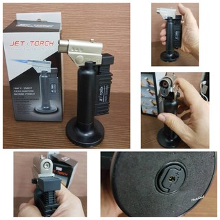 JET TORCH 703 Multi Purpose GAS Torch ทำอาหาร แต่งหน้าขนมเค้ก ทำซูชิ หัวพ่นไฟความร้อนสูง จุดเตาถ่าน