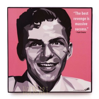 Frank Sinatra แฟรงก์ ซินาตรา นักร้อง ตำนาน รูปภาพ​ติดผนัง pop art กรอบรูป คำคม แต่งบ้าน ของขวัญ