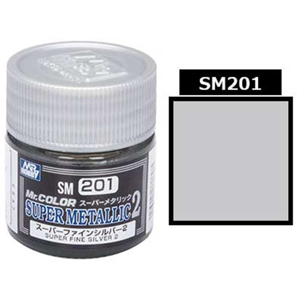 Mr.Color Super Metallic 2 SM201 Super Fine Silver
