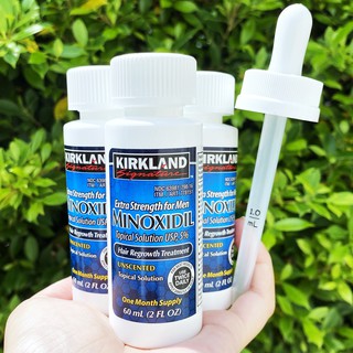 เซรั่มปลูกผม Kirkland ชนิดน้ำ 3 ขวด ( FREE ดรอปเปอร์แท้) รักษาผมร่วง เคิร์กแลนด์ ปลูกผม-หนวด-เครา