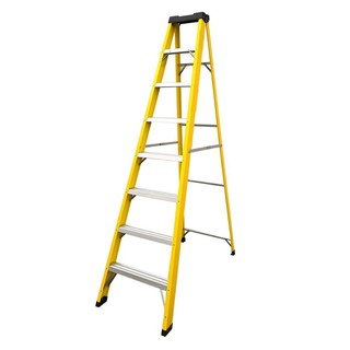 บันไดไฟเบอร์กลาส LITE FG307 8 ฟุต สีดำ-เหลือง FIBERGLASS LADDER LITE FG307 8’ BLACK-YELLOW