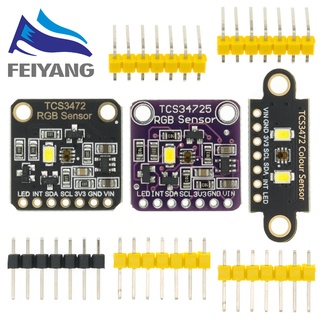 Tcs34725 บอร์ดเซนเซอร์ตรวจจับแสง Rgb พลังงานต่ําสําหรับ Arduino Programmable