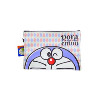 Morning กระเป๋าดินสอใบใหญ่ใส่เอกสาร Doraemon งานลิขสิทธิของแท้ DRA-001 สีขาว