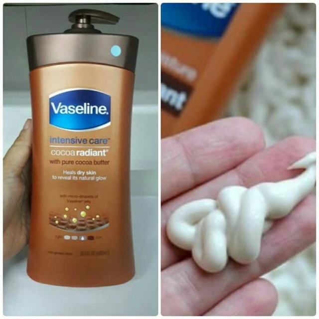 Vaseline Intensive Care Cocoa Radiant With Pure Cocoa Butter  ( ขนาด 725 ml. )