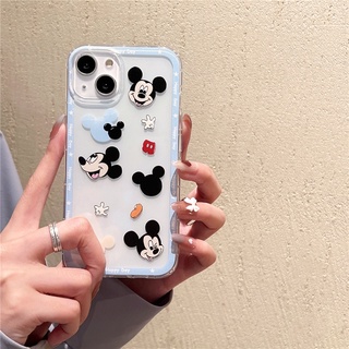 Anti crack เคส Samsung S22 Ultra S22+ S20+ S20fe S21fe S21+ S21Ultra Soft Cover Note10+ เคสโทรศัพท์ แบบนุ่ม Note10 Lite Note20 Ultra Phone Cover Mickey