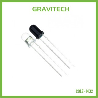 [Gravitechthai]IR Infrared Transmitter and Receiver 5mm LEDs - Pair