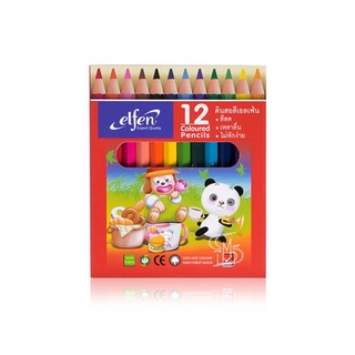 ดินสอสี Elfen แท่งสั้น 12 สี