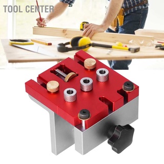 Tool Center 3 In 1 ชุดเครื่องมือจิ๊กเจาะรู ไกด์ตําแหน่งงานไม้ อะลูมิเนียมอัลลอย สําหรับงานไม้