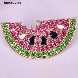 [highbuying] แฟชั่น คริสตัล แตงโม เข็มกลัด Pin ปกเสื้อ เครื่องประดับ อุปกรณ์เสริม ใหม่