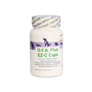 OFA Plus EZ-C Caps อาหารเสริมบำรุงขน และผิวหนัง สุนัข-แมวน้ำหนัก1-18 kg (60แคปซูล)