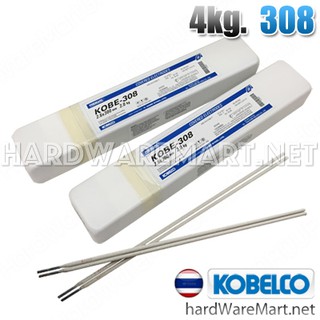 ลวดเชื่อมสแตนเลส 2.6 x 300mm KOBE KOBE-308/26-2 electrodes 4kg. โกเบ