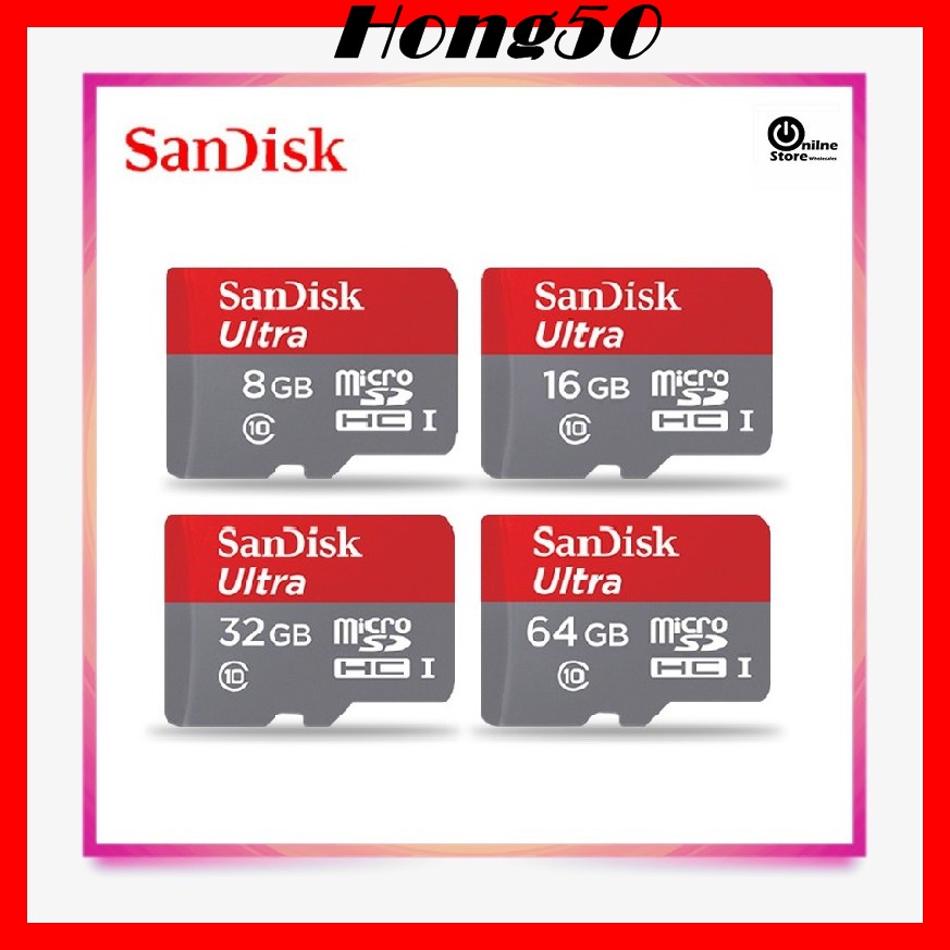 Ready StockSanDisk Micro SD Memory Card Ultra A1 Memory 16G-32GB