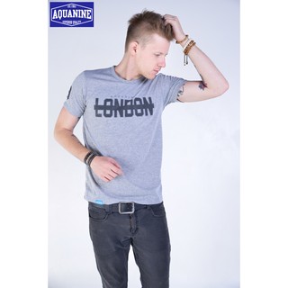 เสื้อยืด AQUANINE - เสื้อยืดผู้ชาย LONDON ST TOPDRY GRAY